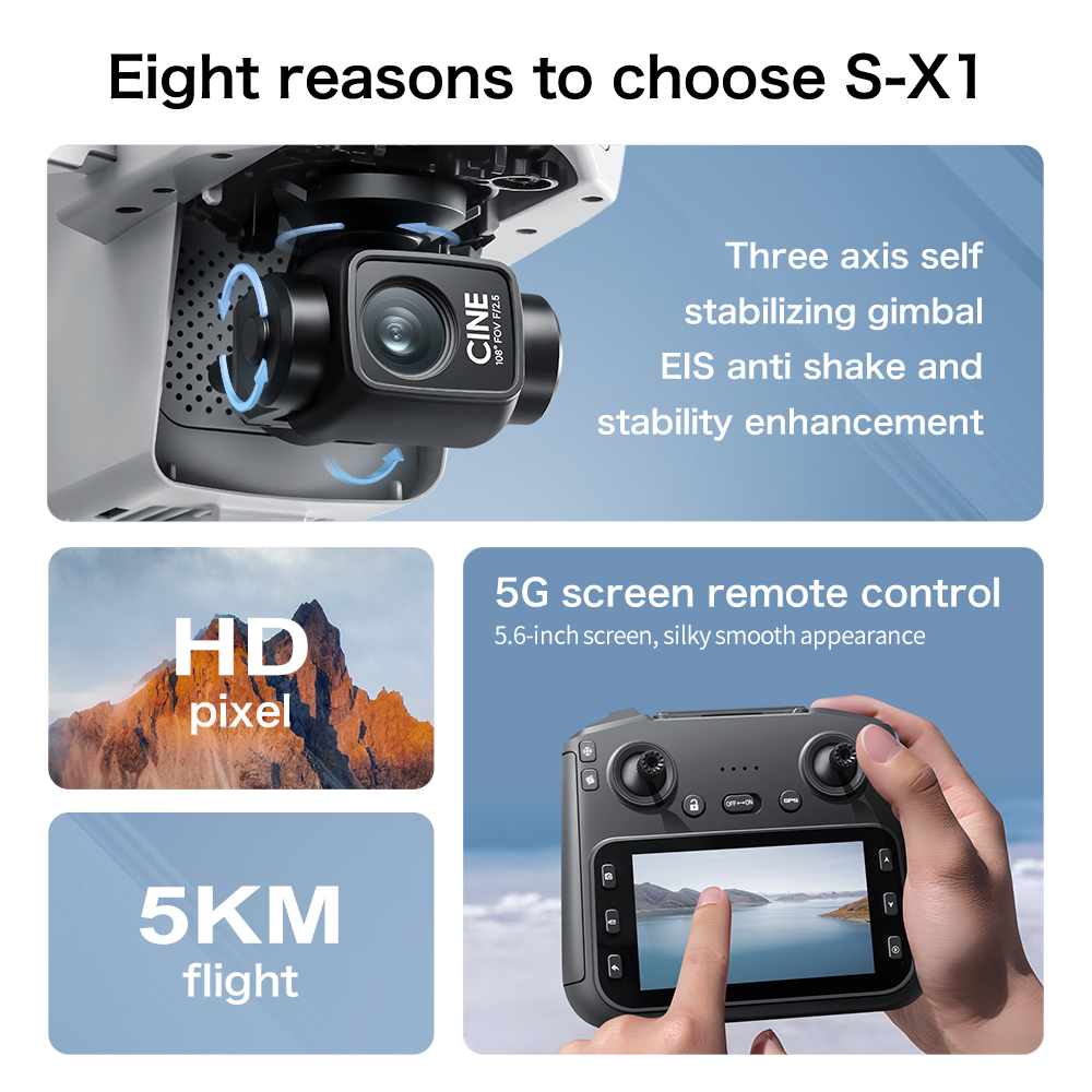 Original S-X1 GPS Foldable RC  - Drone Mapping 评论和价格