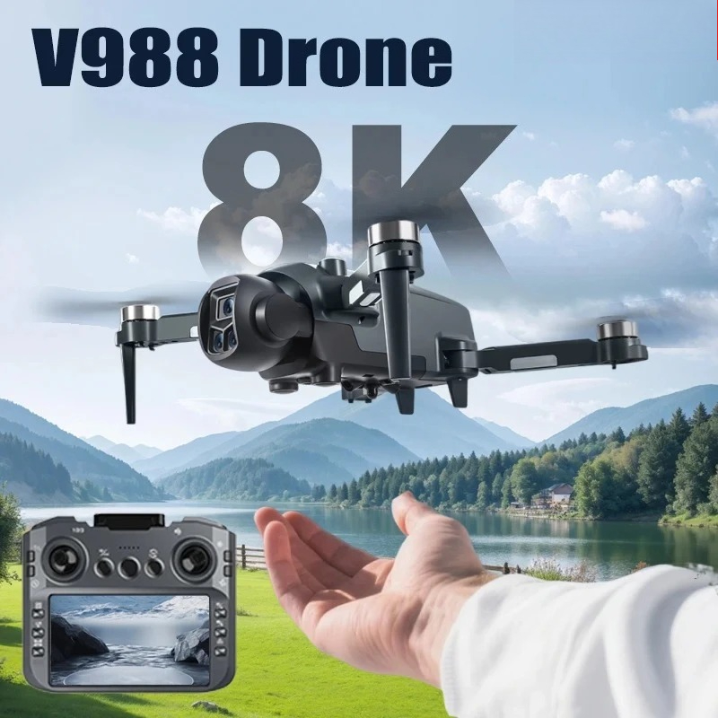 Original V988 Drone 8K HD Dual - Drone Surveying 评论和价格